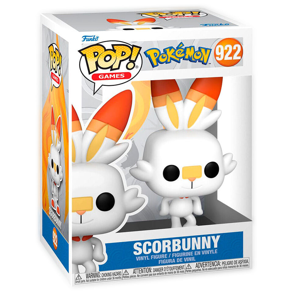 Funko Pop Scorbunny Pokémon figuur in doos