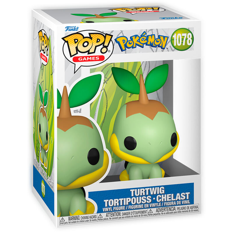 Funko Pop Turtwig Pokémon figuur in doos