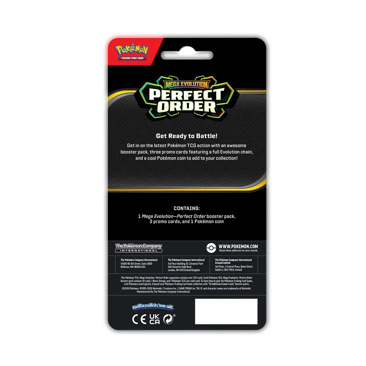 Perfect Order Checklane Blister Pokémon met promo kaart en munt achterkant