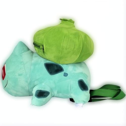 Pokémon Bulbasaur rugzak knuffel 36 cm zacht pluche tas zijkant