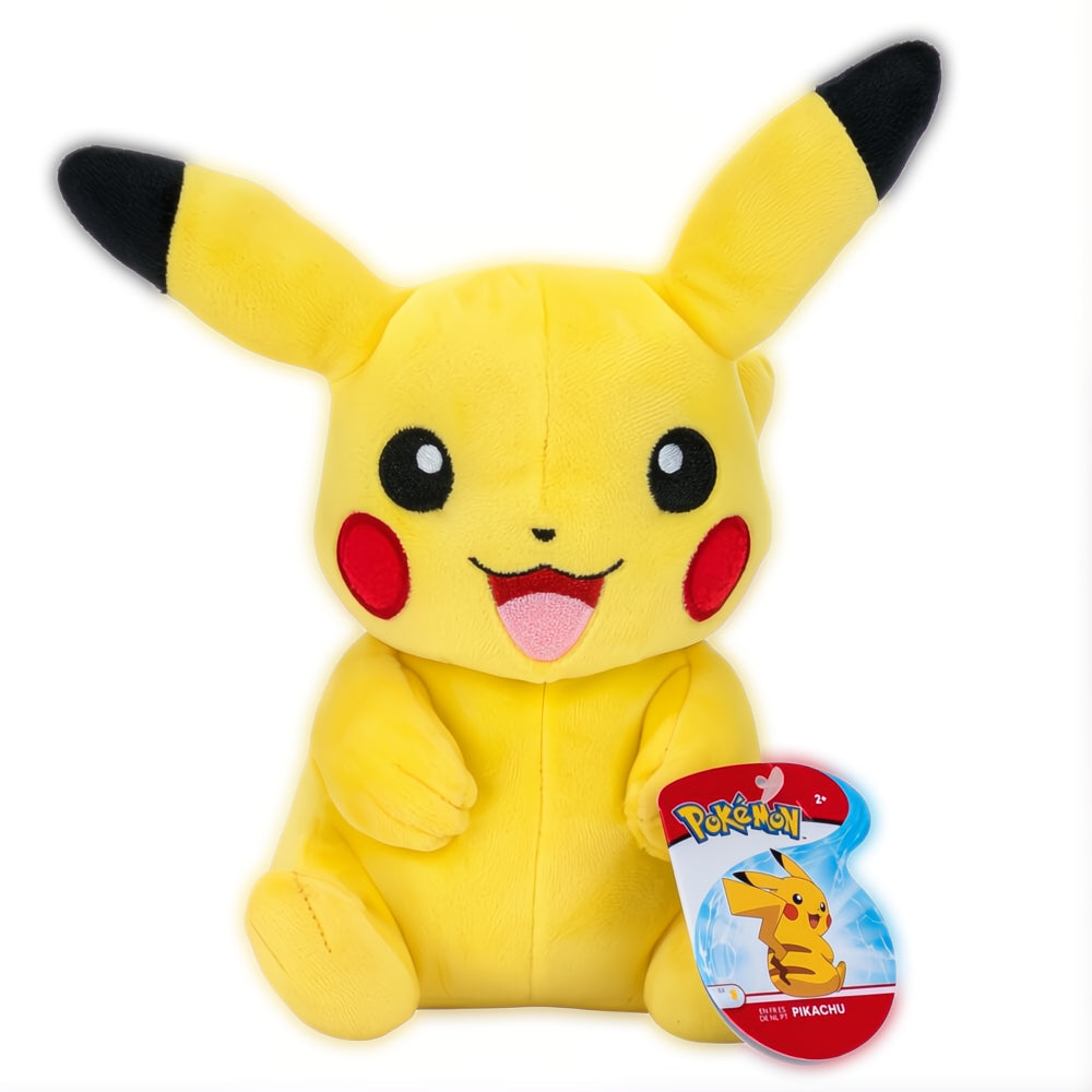 Pokémon Pikachu knuffel 20 cm zachte pluche voorkant