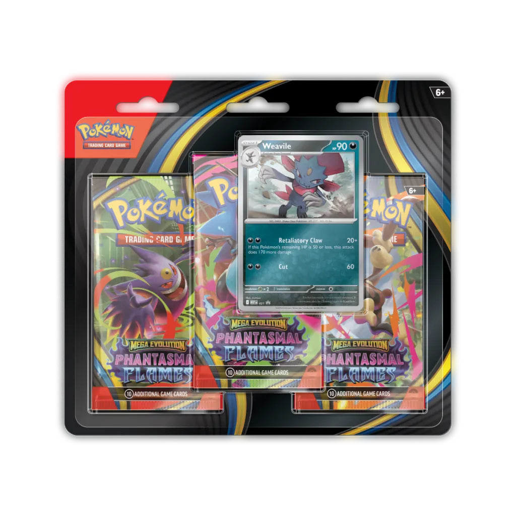 Phantasmal Flames 3 booster blister Weavile met promo kaart